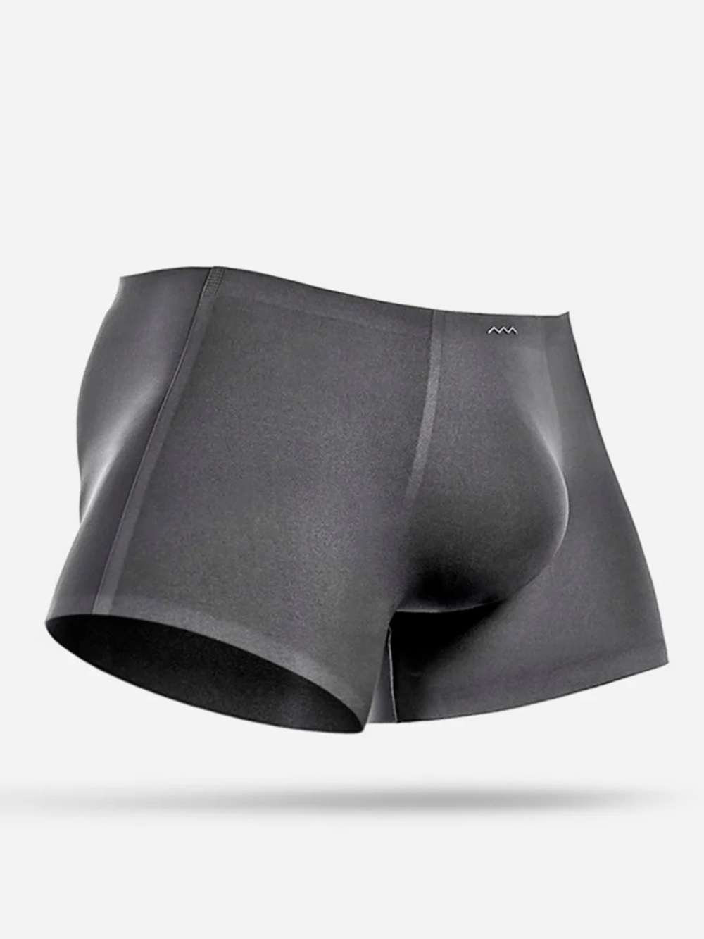 2 Packs of Men's Seamless Boxer Briefs - gray